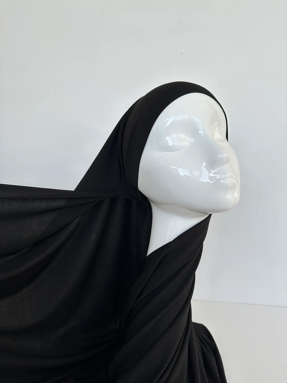 HIJAB JERSEY PREMIUM XL TO TIE BLACK
