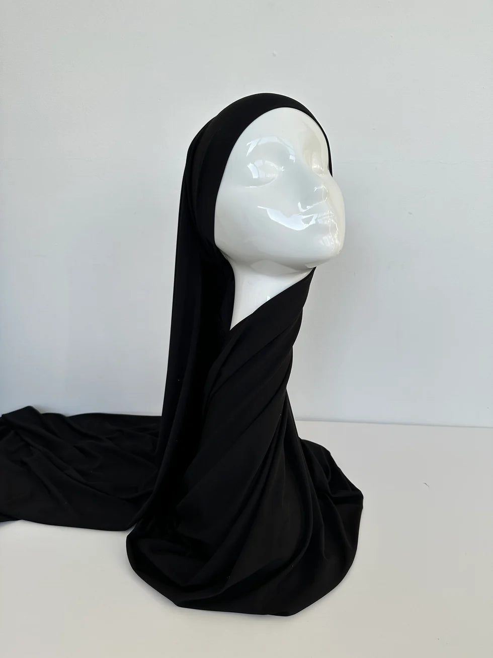 HIJAB JERSEY PREMIUM XL TO TIE BLACK