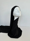 HIJAB JERSEY PREMIUM XL TO TIE BLACK